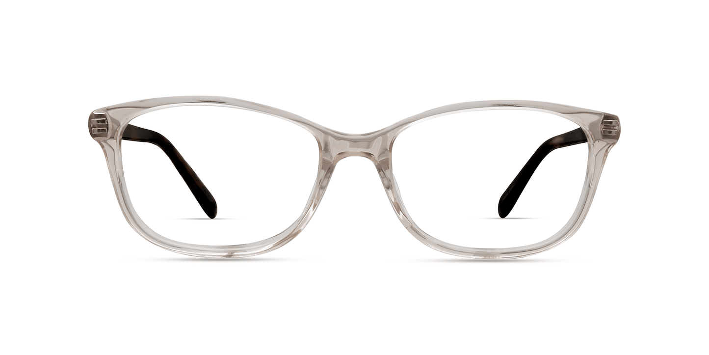 modo 6523 optical eyewear women ladies female glasses plastic acetate made in japan designed in new york city nyc classic classic rectangle shape flattering to all faces crystal grey colour front