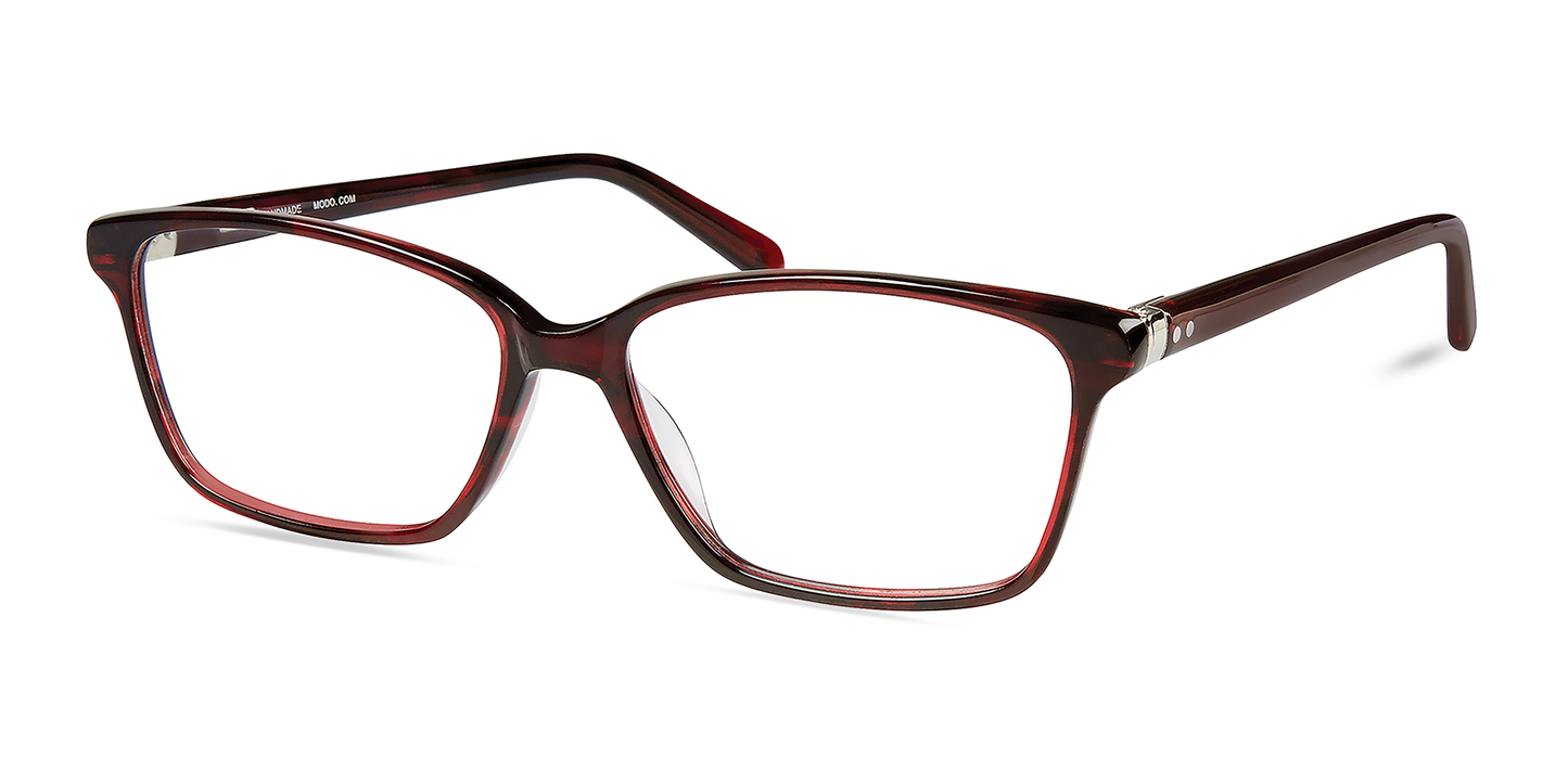modo 6524 prescription optical eyewear glasses made in japan titanium acetate plastic lightweight durable strong flexible comfortable modern contemporary casual clean sleek thin classic burgundy smoke black