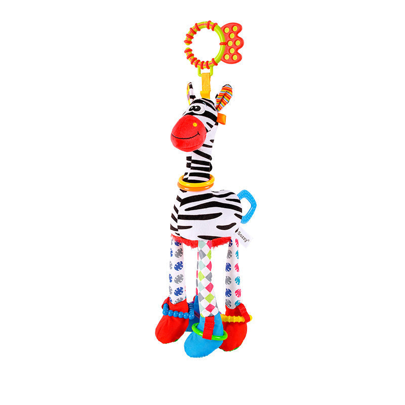 Newborn Baby Animal Soothing Plush Doll, Baby Bed Hanging Pendants, Baby Stroller Hanging Toy, Newborn Zebra Giraffe Cart Hanging, Baby Soothing Plush Doll, Crib Hanging Toy, Birthday Gift, Christmas Gift