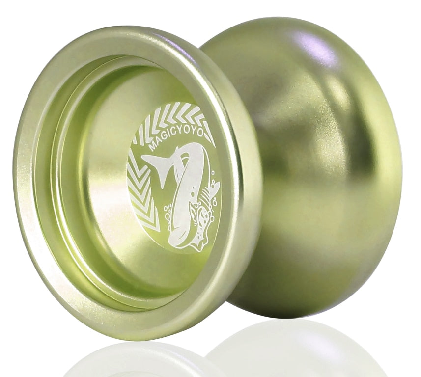 Original MAGICYOYO Aluminum Alloy Boy Yoyo Ball Children Classic Toy T5- Sapphire Blue Professional Metal Yo-Yo