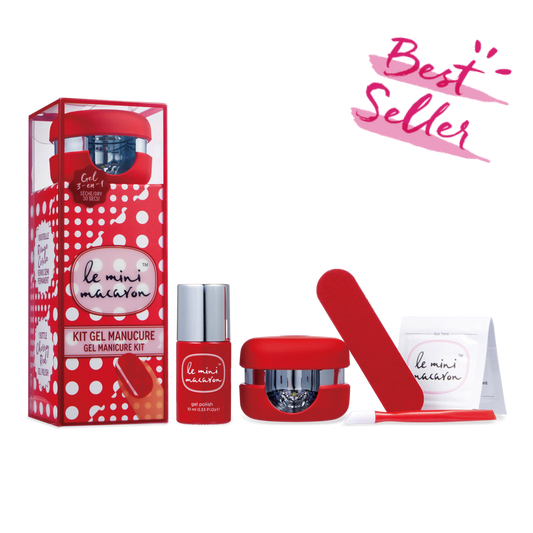 Le Mini Macaron - Cherry Red - Gel Manicure Kit