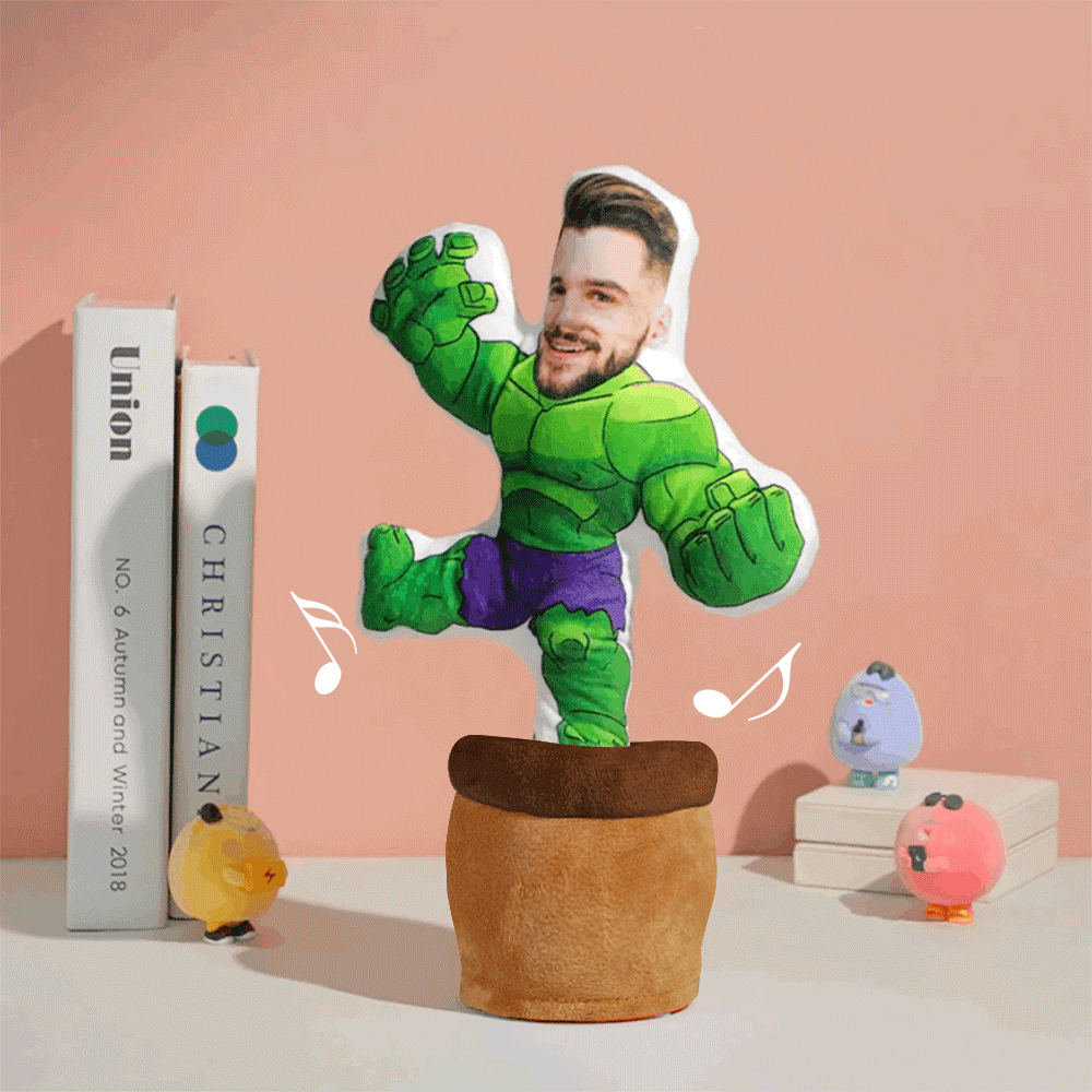 Custom Photo Face Doll Creative Funny Twisting Hulk Dancing Toys