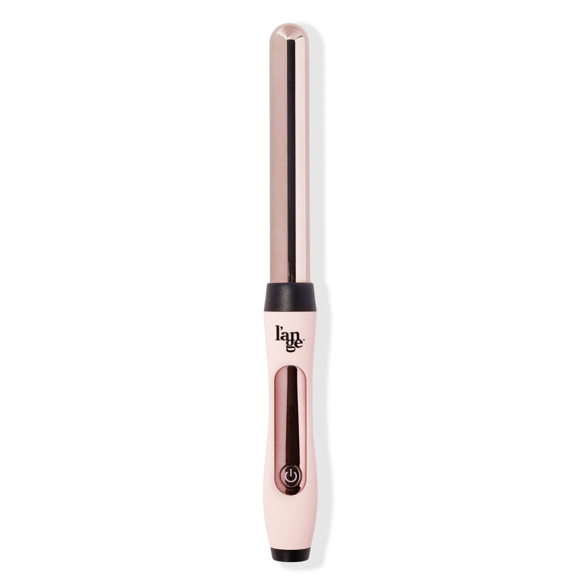 Blush clip free 25mm titanium barrel with soft touch ergonomic handle & rose gold power button