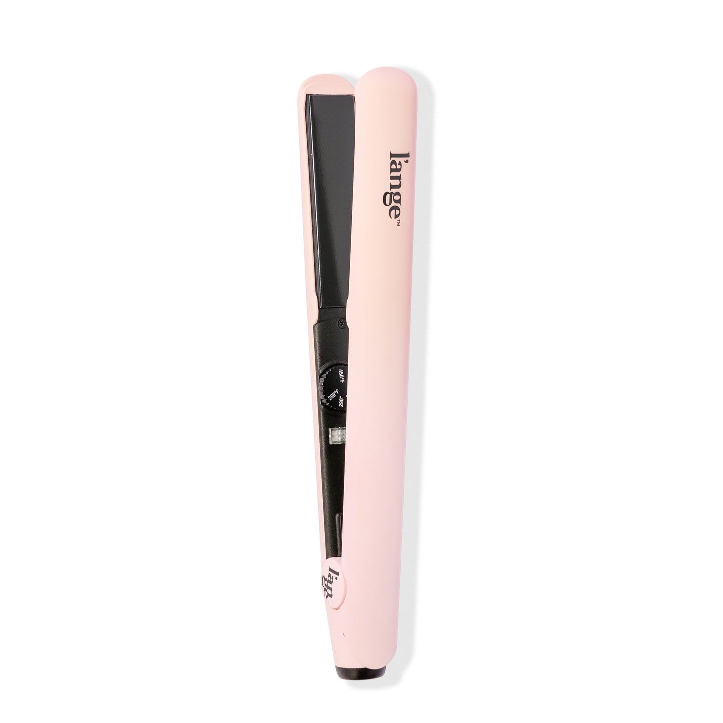 Blush ceramic round edge plates with soft touch handle, round temperature setting, black LĄŻange logo