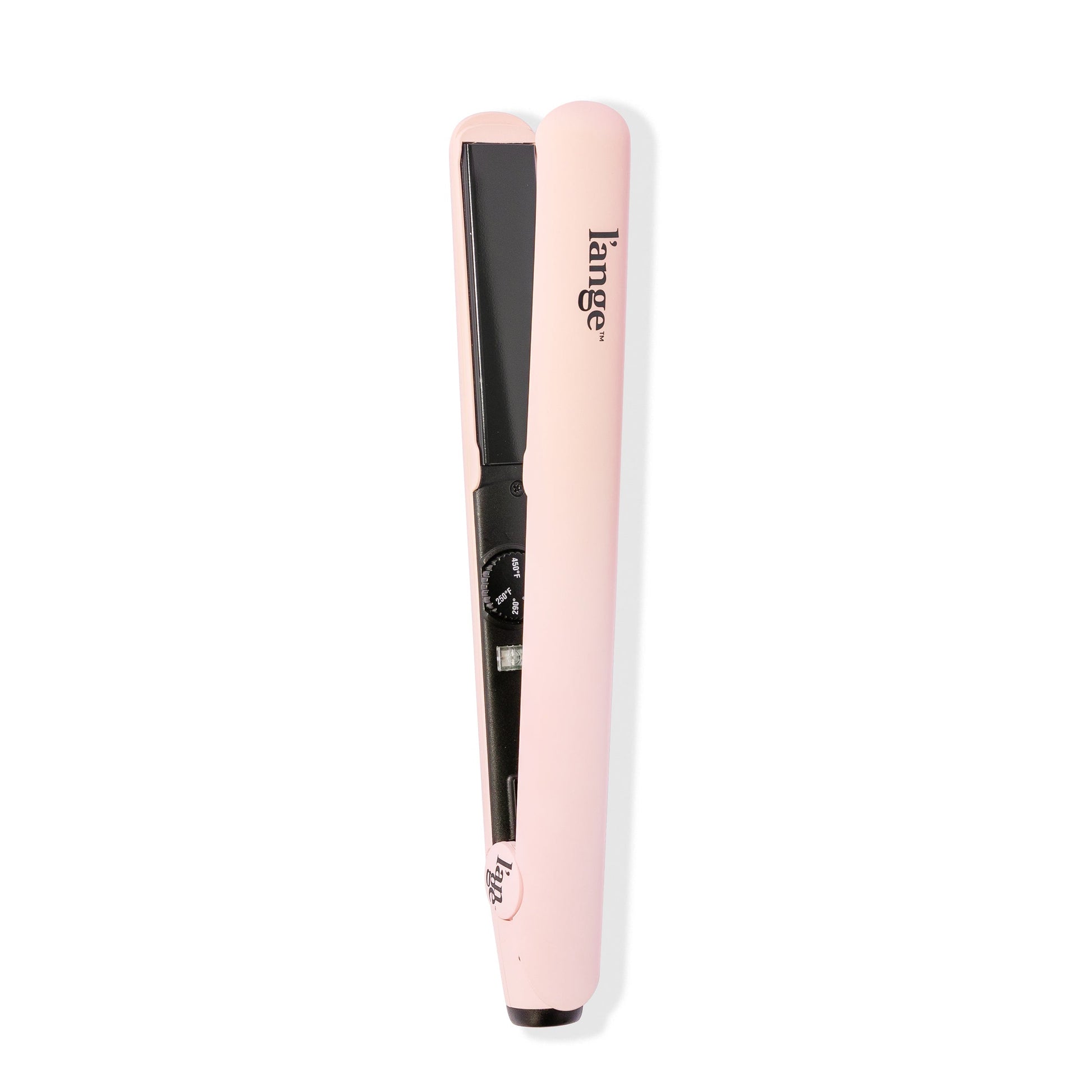 Blush ceramic round edge plates with soft touch handle, round temperature setting, black LĄŻange logo