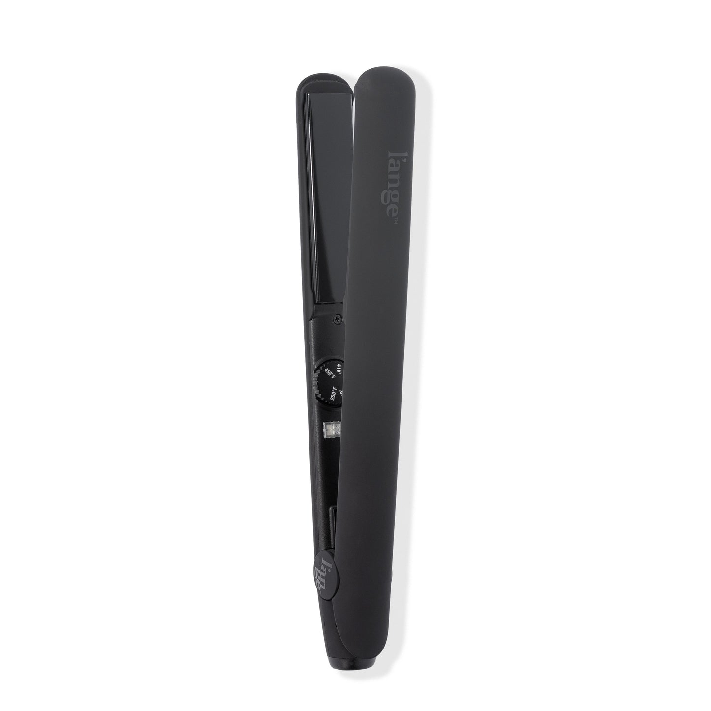 Black ceramic round edge plates with soft touch handle, round temperature setting, black LĄŻange logo