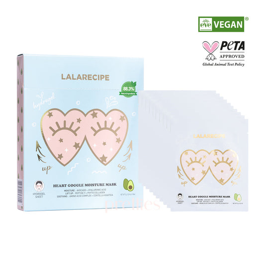 LALARECIPE Heart Goggle Moisture Mask (Avocado - Blue) 10pcs/ box