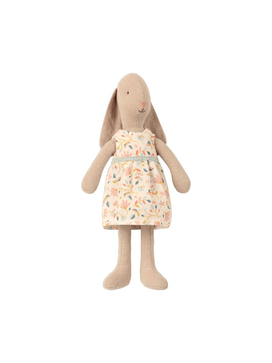 Maileg Bunny Size 1 Peach Flower Dress