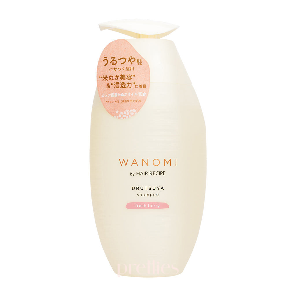 P&G Hair Recipe WANOMI Urutsuya Shampoo - Fresh Berry (For Dry Hair) 350ml (Pink)
