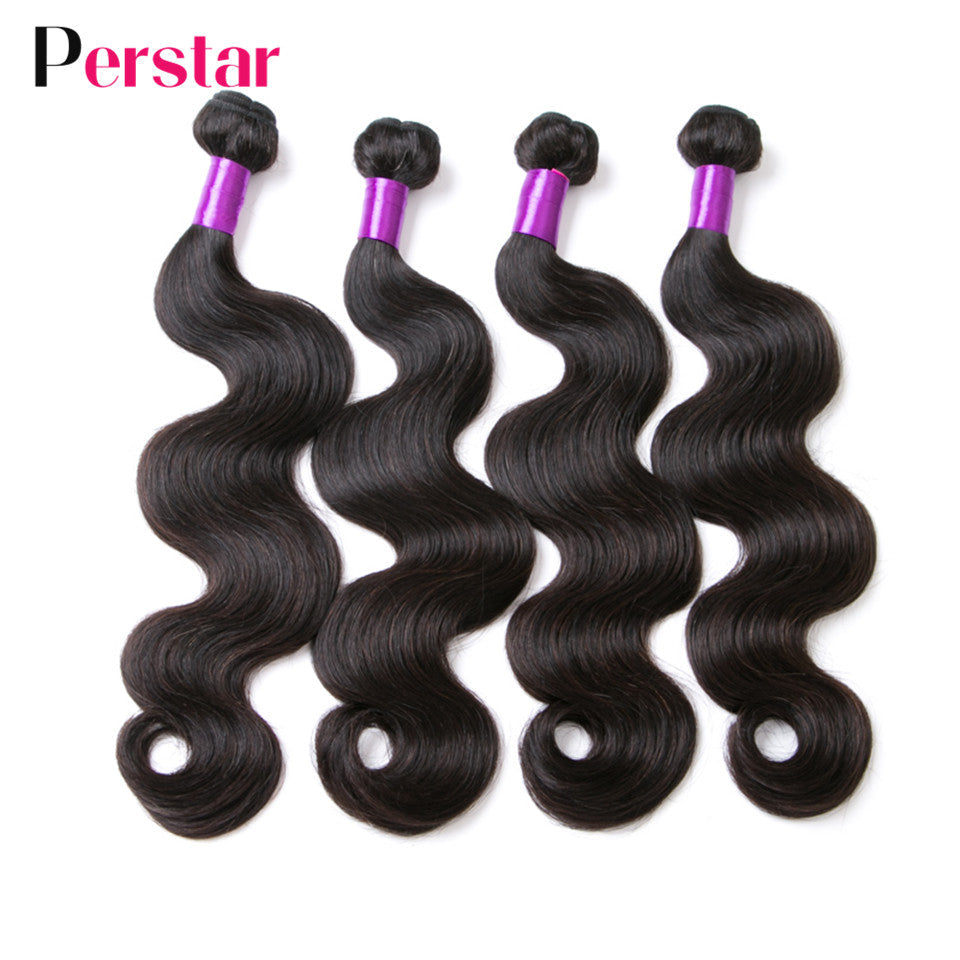 Perstar Body Wave Bundles Human Hair Weave Bundles Brazilian Weave