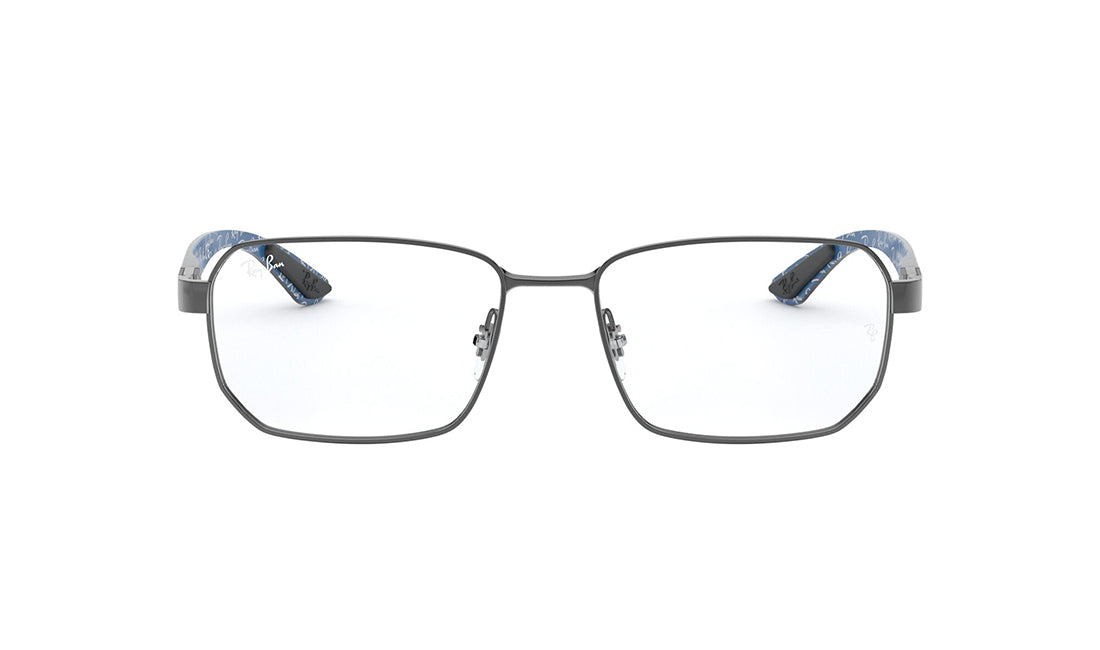 Frames Rayban 0RX8419 Frames, Grey, Medium, Mens, Metal, Prescription, Rayban, Rectangle