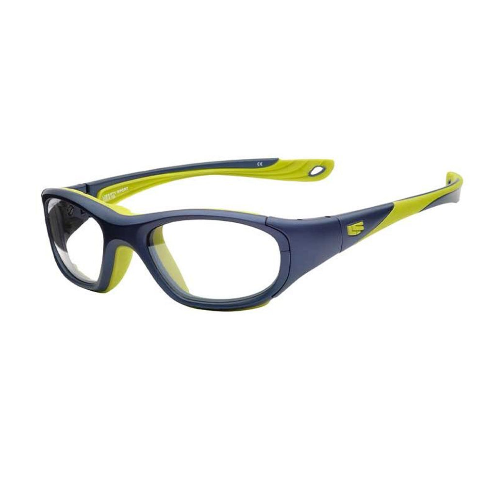 Liberty Sport Rec Specs Impact RS-40 frame in Matte Navy/Green angled view