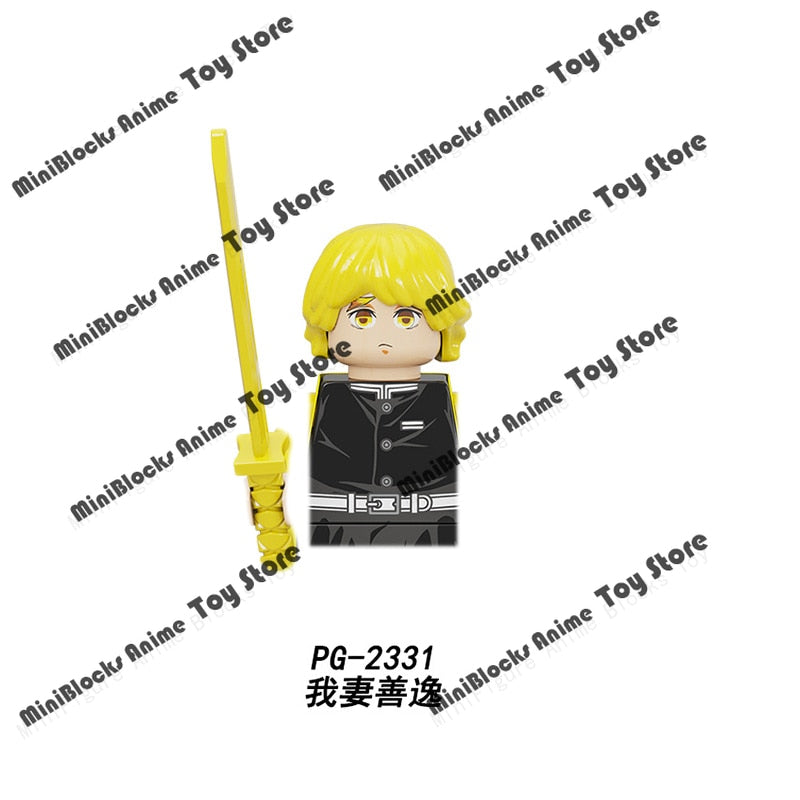 Demon Slayer Anime Series Mugen Train WM6116 Tanjirou Nezuko Giyuu Kyoujurou Figures Heads Building Blocks Creative Toys For Kid - YourStore