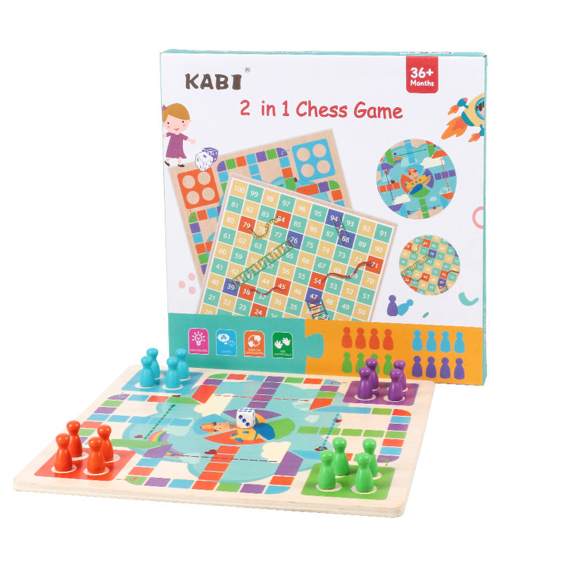 Flying Chess Snake Chess Two-in-one Children's Educational Parent-child Toy