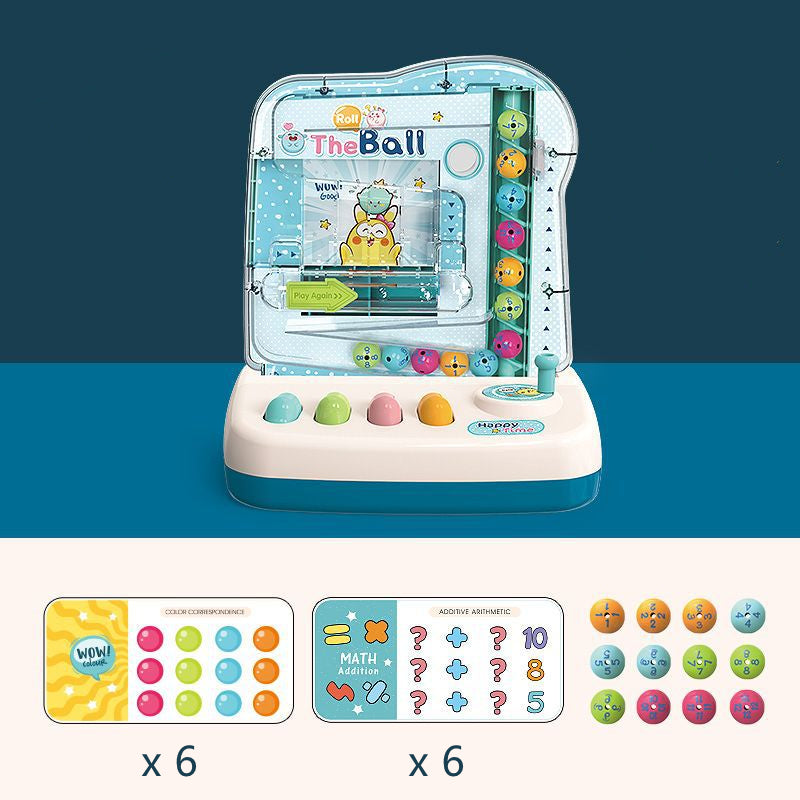 Rainbow Bead Elimination Game Colorful Funny Rolling Beads Interactive Family Board Game