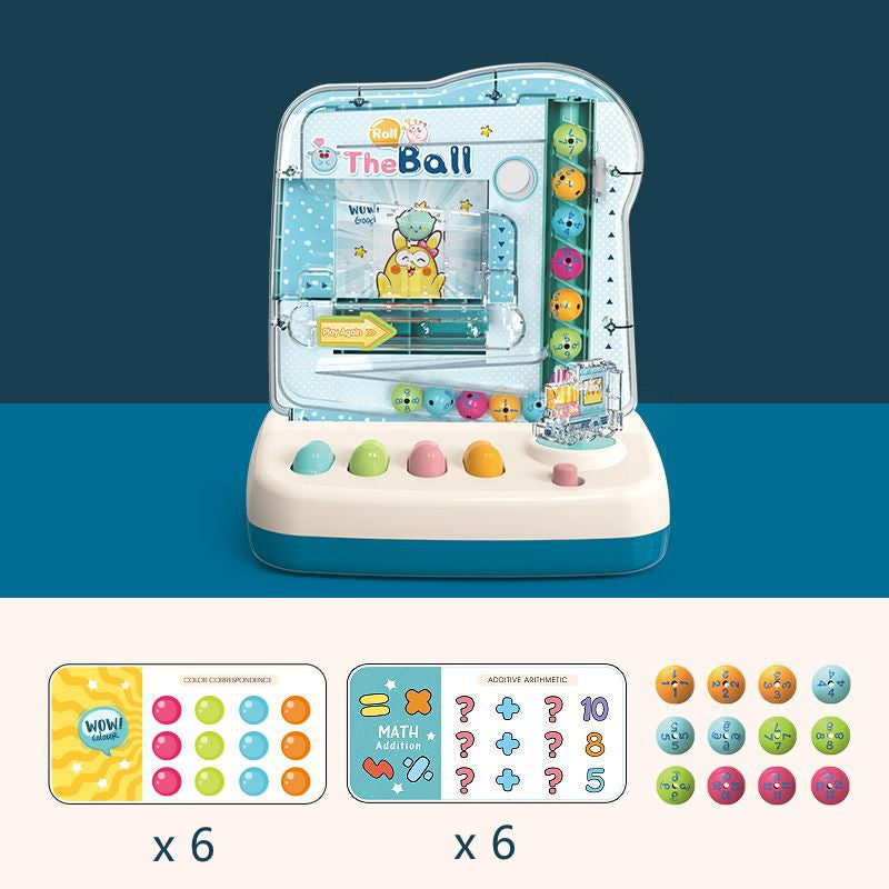 Rainbow Bead Elimination Game Colorful Funny Rolling Beads Interactive Family Board Game