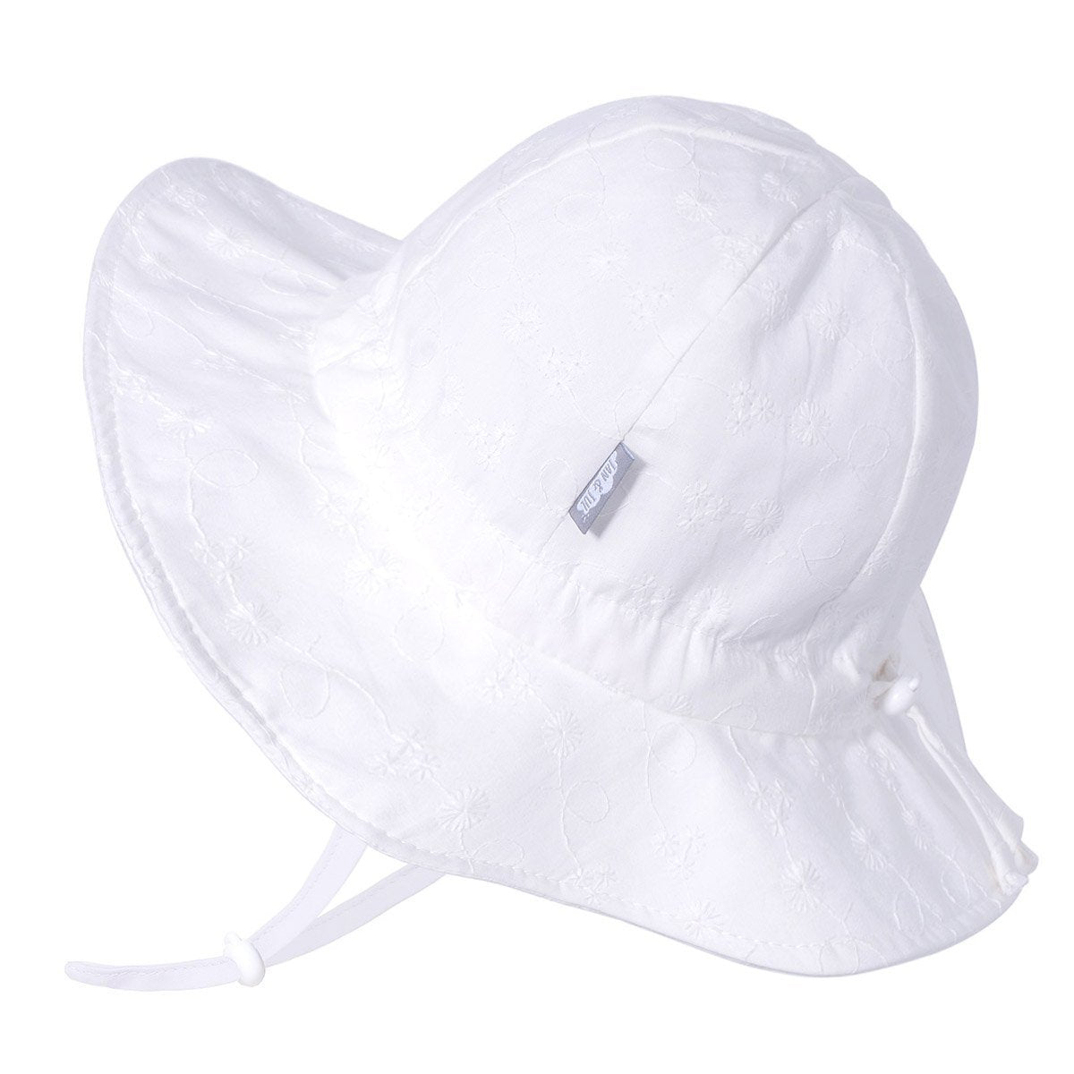 Jan & Jul White Daisy Cotton Floppy Sun Hat