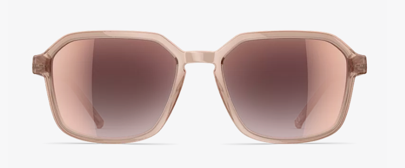 neubau optical eyewear prescription sunglasses unisex ladies women women male sustainable natural plastic eco-friendly acetate made in austria uv400 uva uvb protection T636 6130 nude rose gold mirror
