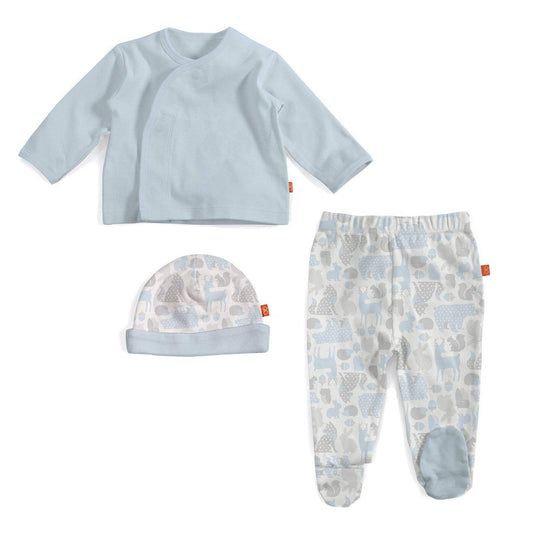 Magnetic Me Enchanted Forest Kimono Set Blue - Tadpole
