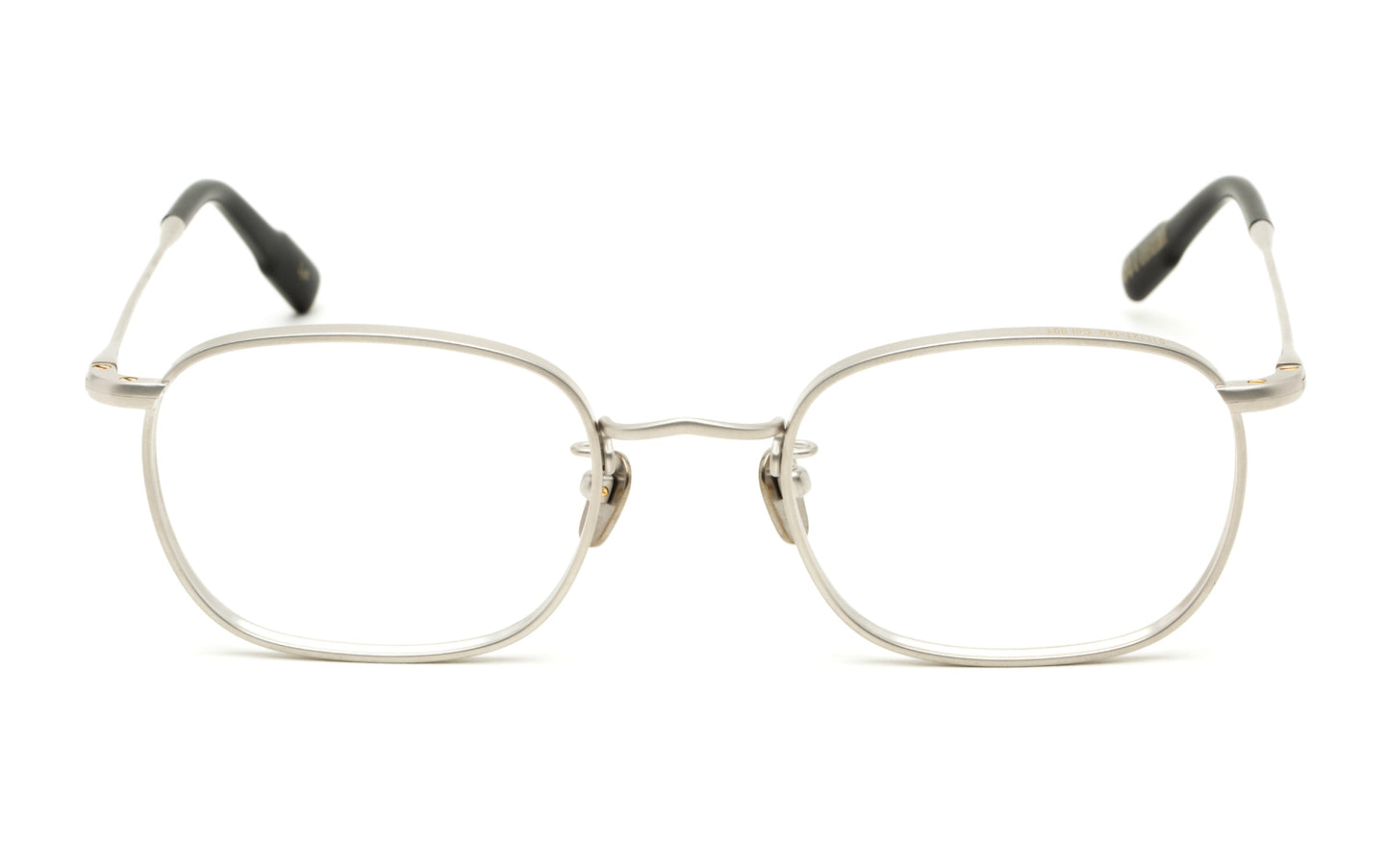 oliver goldsmith england made in japan titanium thin metal classic vintage silver grey unisex front view