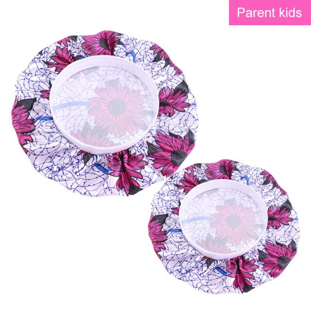 Mummy and Me Girl's African Print Satin Bonnet