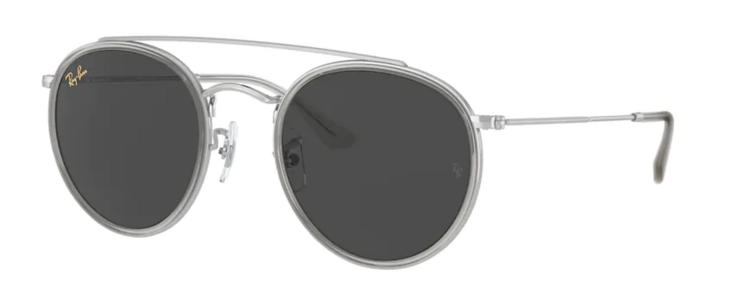 ray ban 3647 optical prescription eyewear sunglasses round aviator classic retro traditional funky hipster stylish fashionable trendy silver grey uv400 protection lens