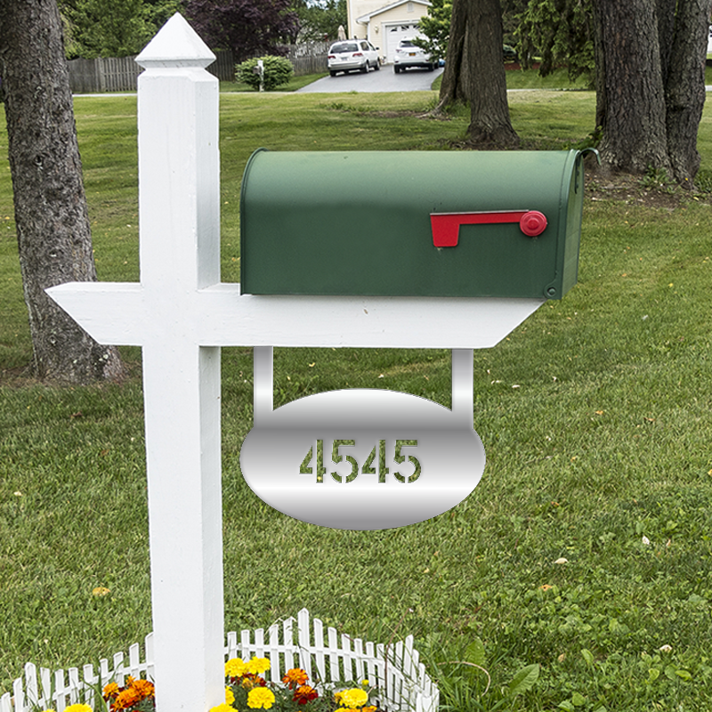 Oval Mailbox Sign