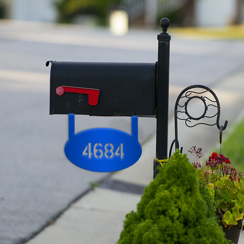 Oval Mailbox Sign