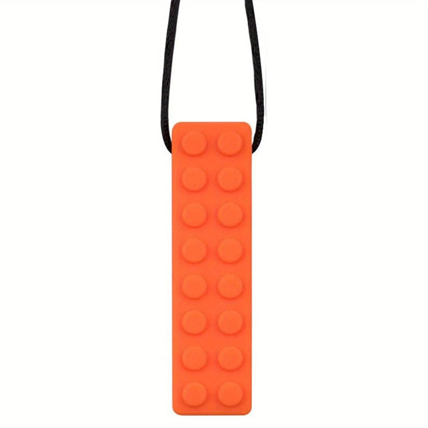 Sensory Chewing Necklace Teether: Food Grade Silicone Gum for Teething Needs, Anti-Eating Fun Toy for Boys & Girls!