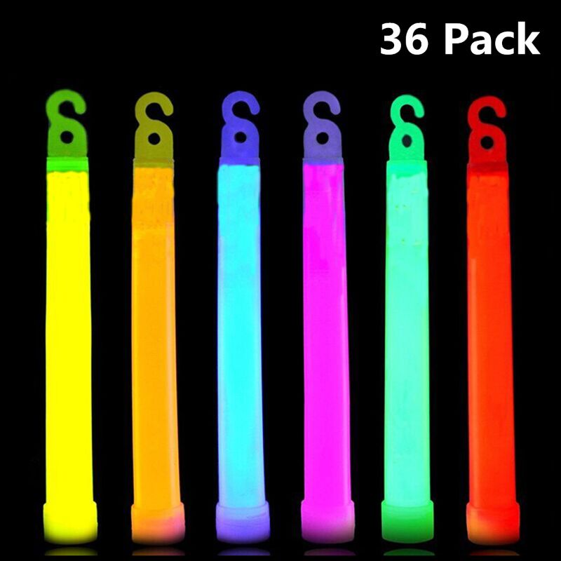 36 Ultra Bright Glow Sticks Plus - Bulk Pack Industrial Grade - 6 Inch Waterproof Glow Stick - 12 Hour Duration - Bend, Shake
