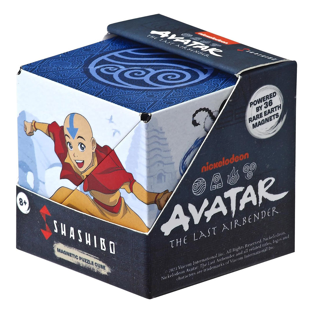SHASHIBO Shape Shifting Fidget Cube - Nickelodeon Avatar Series - Water - Front
