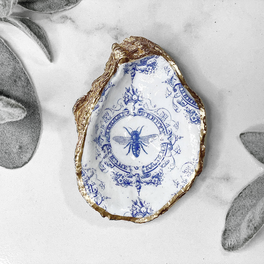 Vintage Bee Oyster Trinket Dish