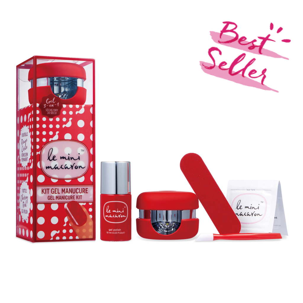 Le Mini Macaron - Cherry Red - Gel Manicure Kit