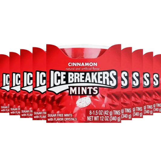 Ice Breakers Sugar Free Mints, Cinnamon 8 ct - 24 Pack - ( 192 ct )