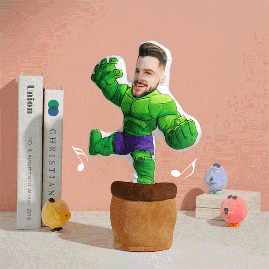 Custom Photo Face Doll Creative Funny Twisting Hulk Dancing Toys