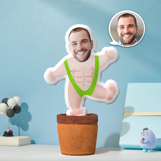 Custom Photo Face Doll Creative Funny Twisting Men's Swimsuit Dancing Toys