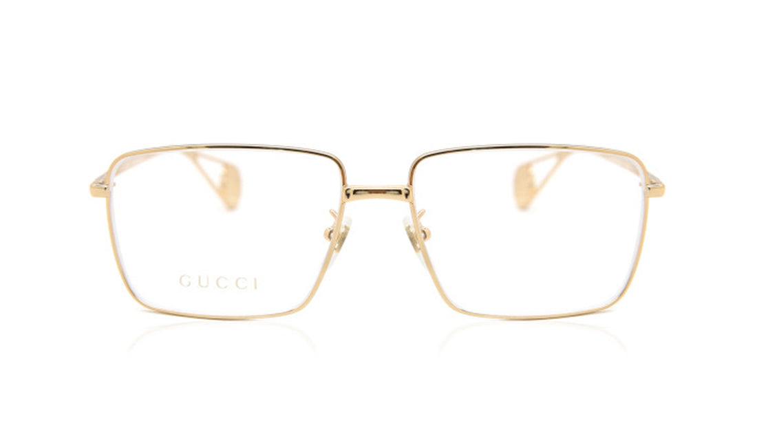 Frames Gucci GG0439O Frames, Gold, Gucci, Large, Metal, Prescription, Rectangle, Womens