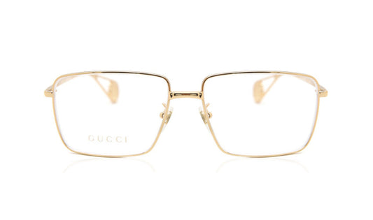 Frames Gucci GG0439O Frames, Gold, Gucci, Large, Metal, Prescription, Rectangle, Womens