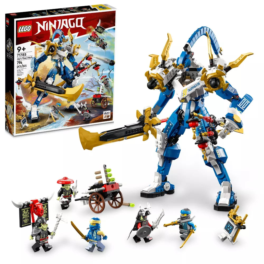 LEGO NINJAGO Jay Titan Mech Action Figure Battle Building Set (71785)