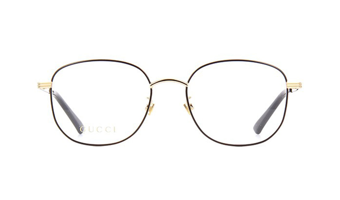 Frames Gucci GG0838OK Black, D Frame, Frames, Gold, Gucci, Medium, Mens, Metal, Prescription