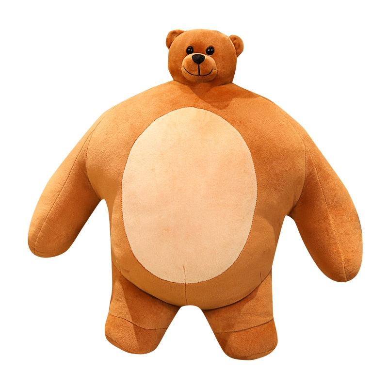 Tiny Head Teddy bear Pillow Stuffed Frog Elephant
