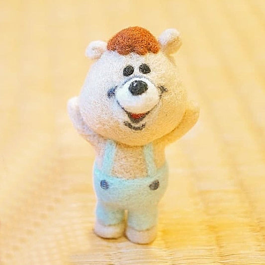 Non-Finished Felt Creative Cute Animal Panda bear pig hamster Toy Doll Wool Felt Poked Kitting Handcarft Wool Felting Material - YourStore