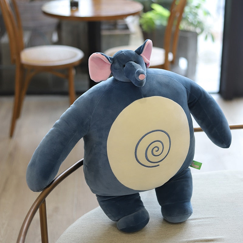 Tiny Head Teddy bear Pillow Stuffed Frog Elephant