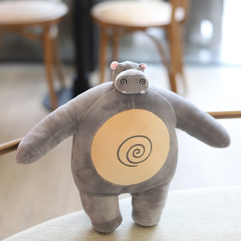 Tiny Head Teddy bear Pillow Stuffed Frog Elephant