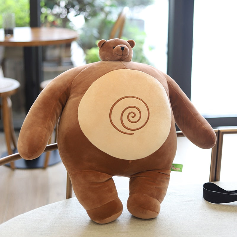 Tiny Head Teddy bear Pillow Stuffed Frog Elephant