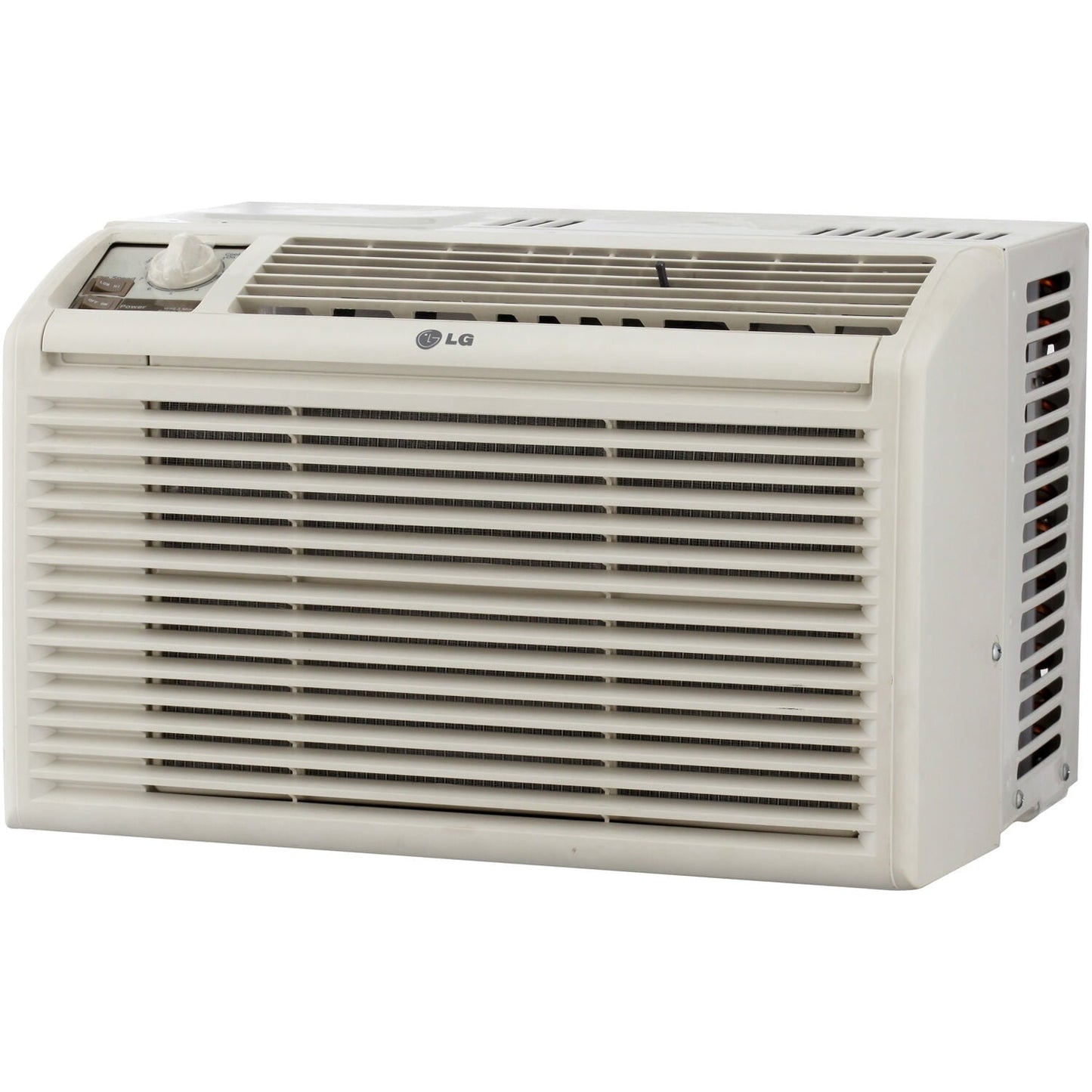 LG 5.000 BTU Window Air Conditioner. Cools 150 Sq.Ft. (10' x 15' Room Size). Quiet Operation. 2 Cooling & Fan Speeds. 2-Way Air Deflection. Washable Filter. 115V