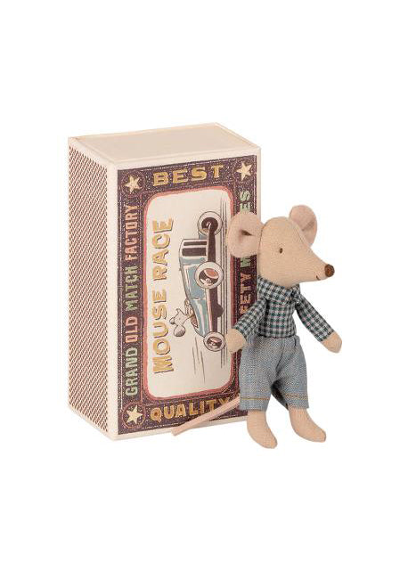 Maileg Little Brother Mouse in Matchbox