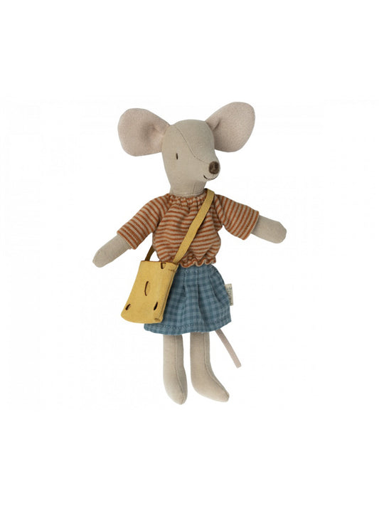 Maileg Mum Mouse Orange Stripe Shirt