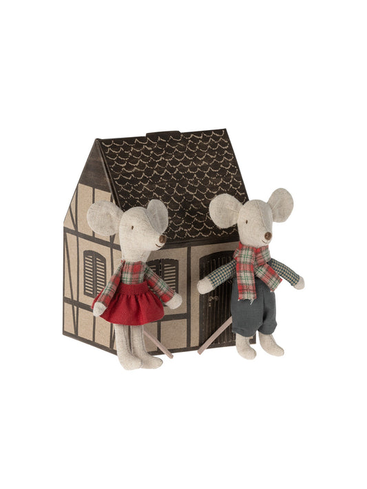 Maileg Winter Mice Twins Little Brother and Sister