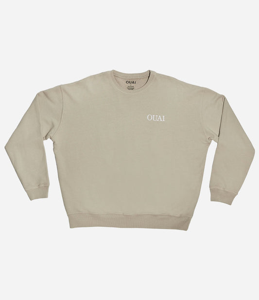 Live Life Your OUAI Embroidered Crewneck